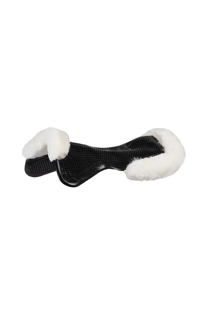 Therapeutisches Just Gel Pad Cut-Out mit Schaffell Black/White L