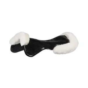 Therapeutisches Just Gel Pad Cut-Out mit Schaffell Black/White L