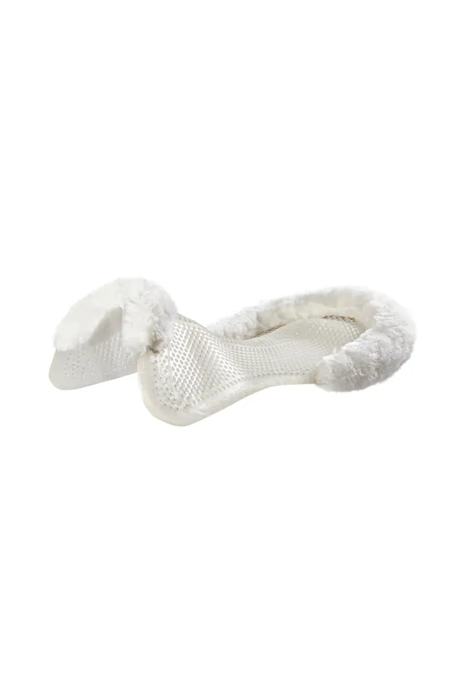 Therapeutisches Just Gel Pad Cut-Out mit Schaffell Transparent/White M