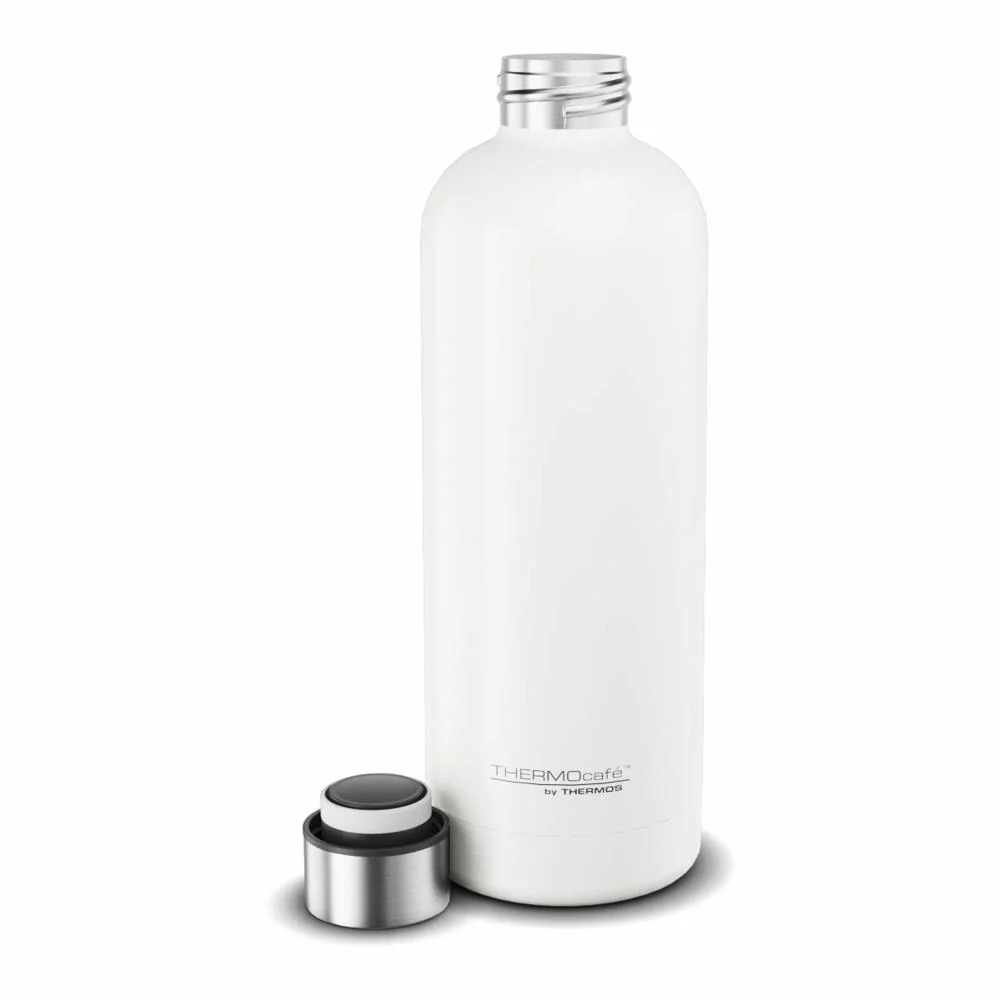 THERMOS Isolier-Trinkflasche TC DAILY BOTTLE, Thermosflasche, Isoflasche, Flasche, Edelstahl, White Mat, 700 ml, 4200211070