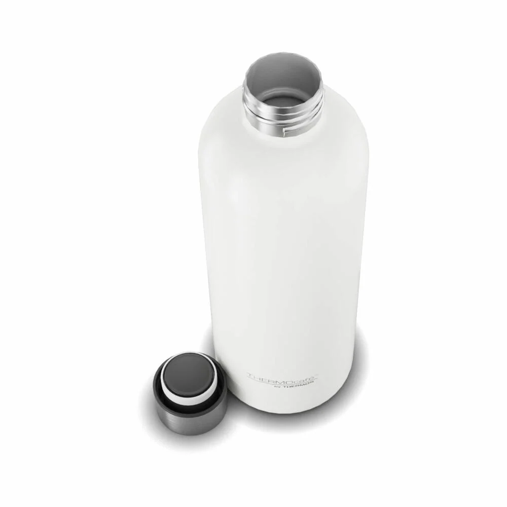 THERMOS Isolier-Trinkflasche TC DAILY BOTTLE, Thermosflasche, Isoflasche, Flasche, Edelstahl, White Mat, 700 ml, 4200211070
