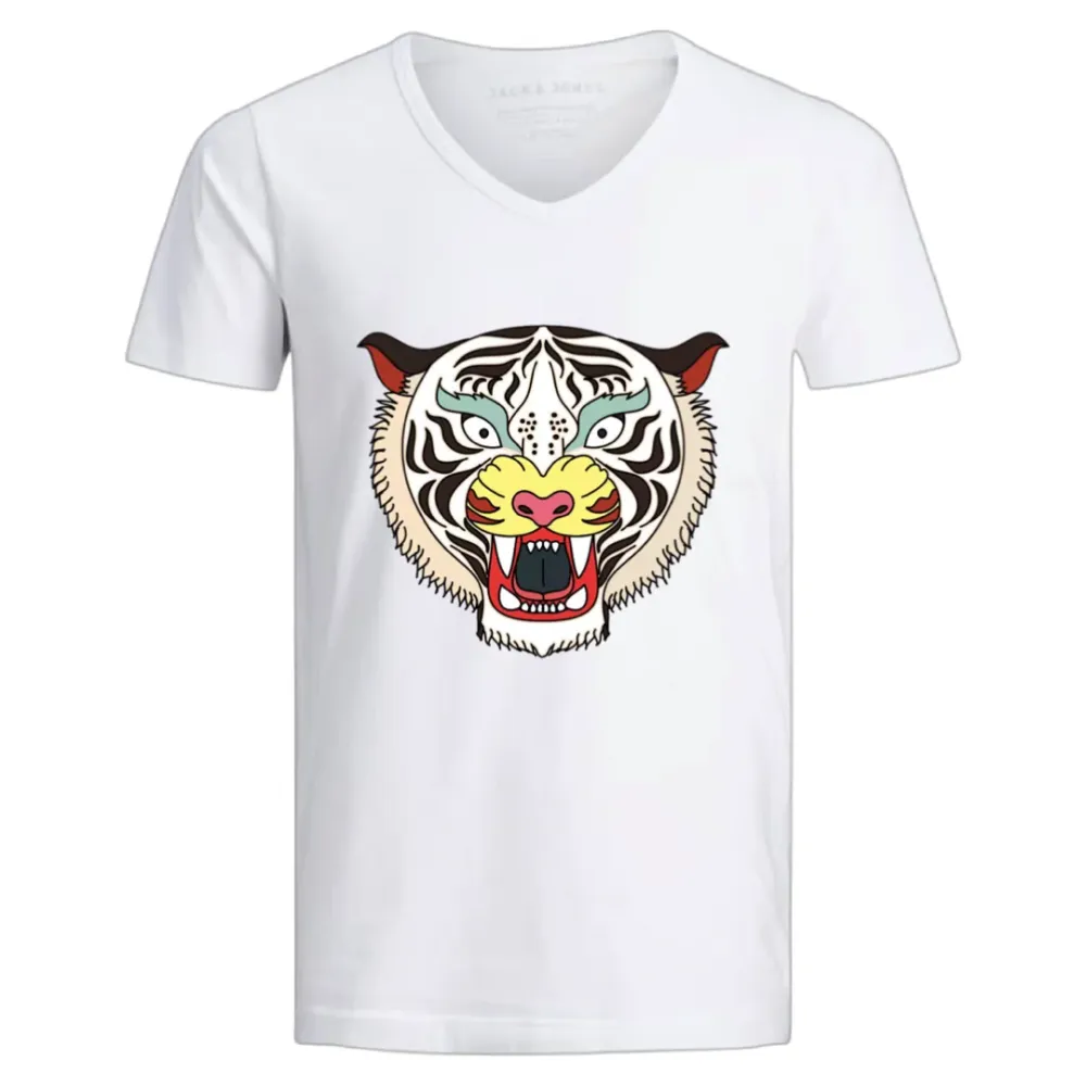 Tiger White Tigers Chinesische Neujahrs-Bügelanwendung