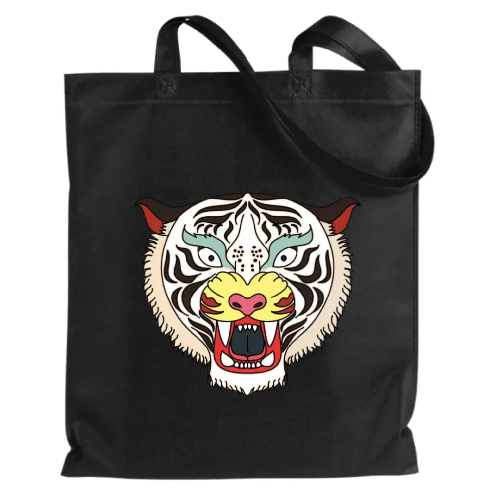 Tiger White Tigers Chinesische Neujahrs-Bügelanwendung