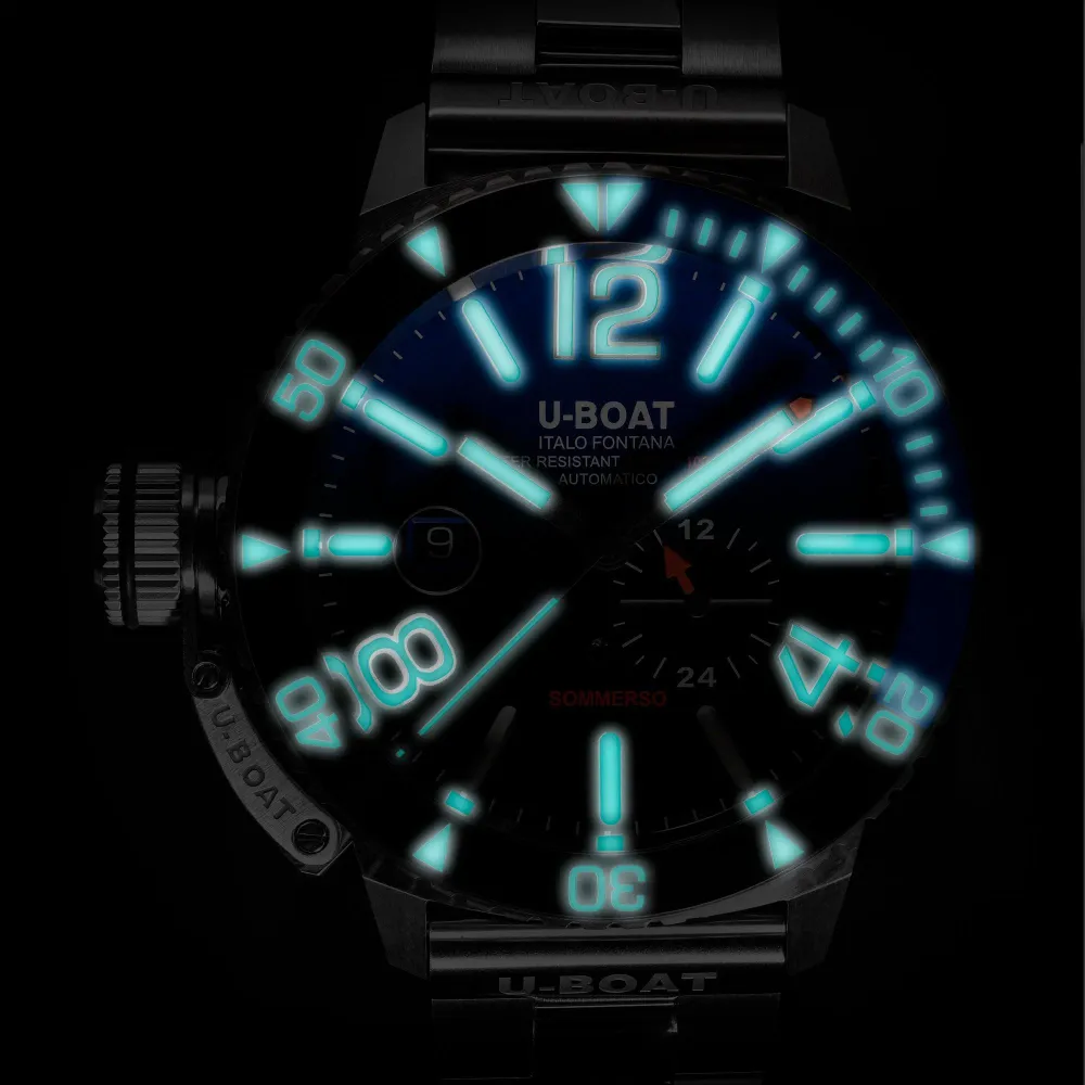 U-BOAT Sommerso Ceramic Blue/MT Uhr 46 mm blauer Automatikstahl 9519/MT
