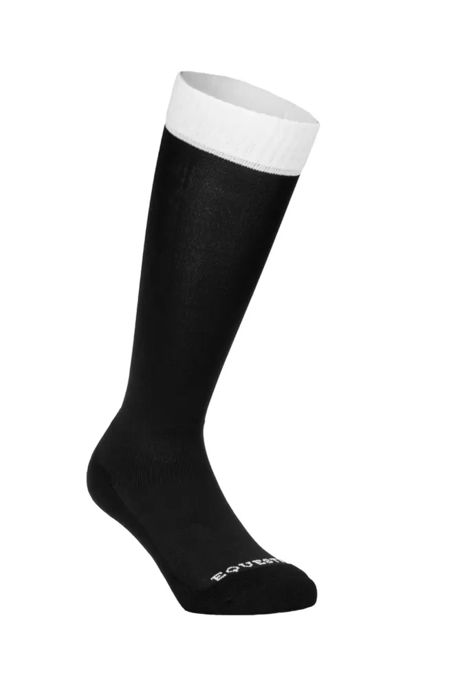 Unisex Basic Reitsocken aus Funktionsmaterial Black/White L