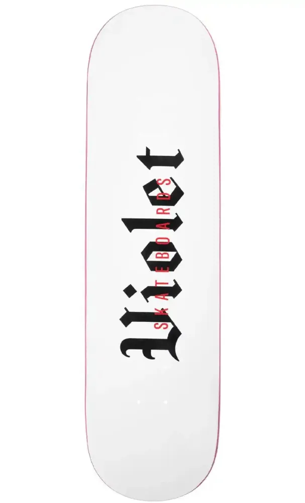Violet Old English 8.5 Deck