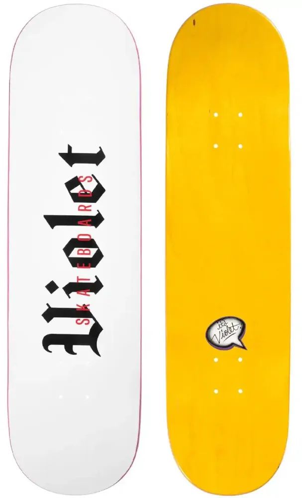 Violet Old English 8.5 Deck