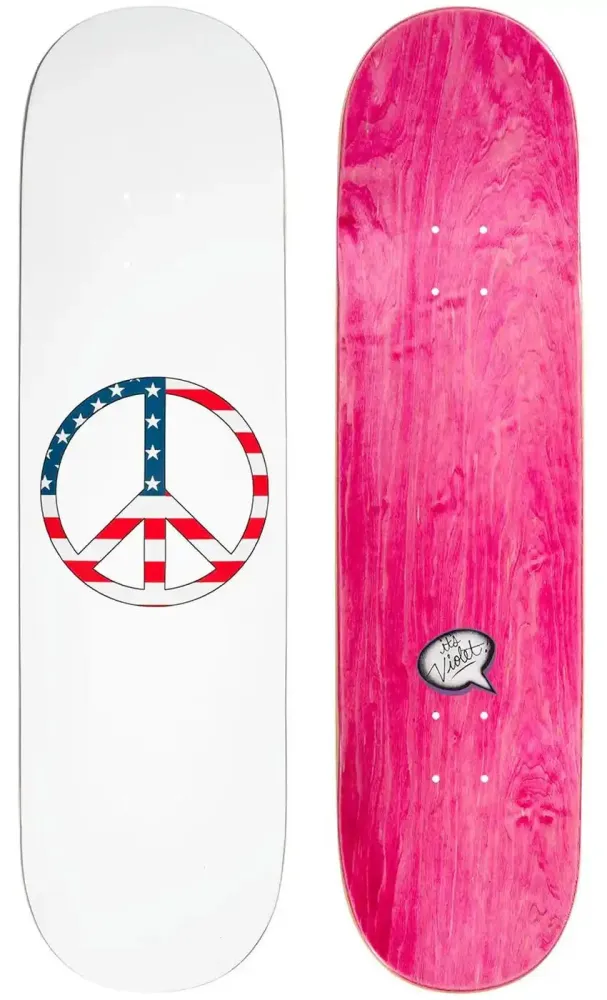 Violet US Peace 8.38 Deck White