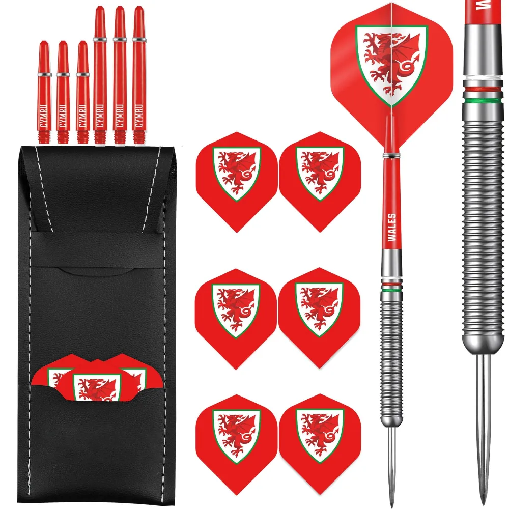 Wales FA – Darts – Steel Tip Tungsten – Offiziell lizenziert – Welsh Cymru