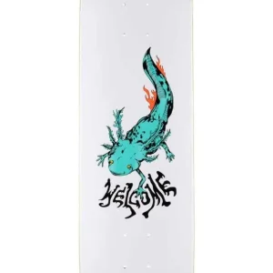 Welcome Axlotl On Bunyip 8.0 Deck White Teal