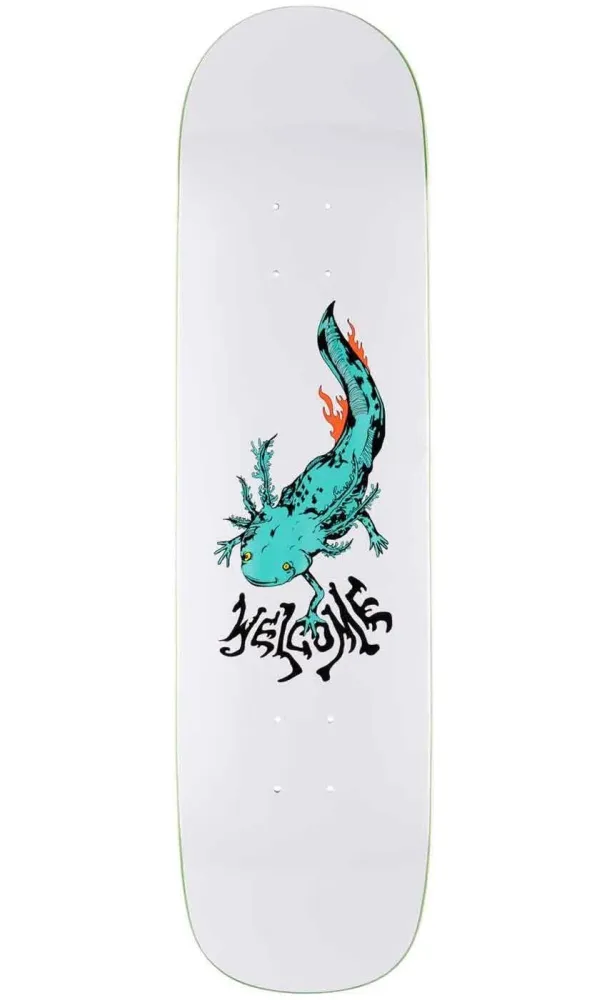 Welcome Axlotl On Bunyip 8.0 Deck White Teal
