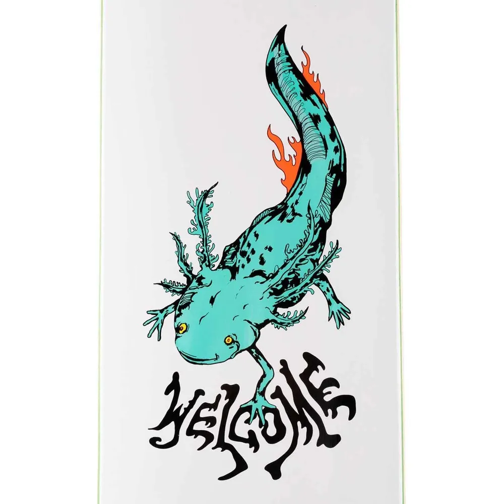 Welcome Axlotl On Bunyip 8.0 Deck White Teal
