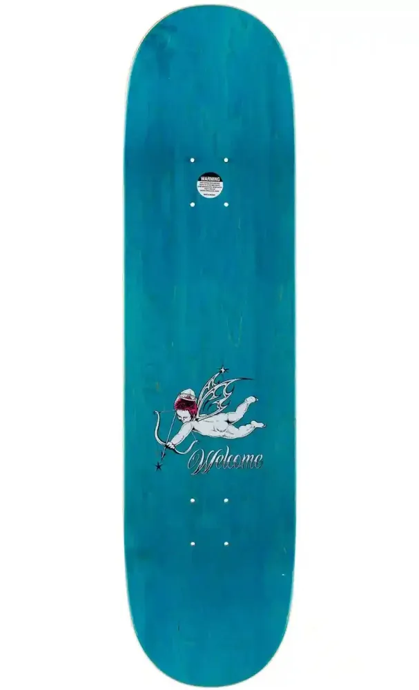 Welcome Mock Cherubs on Island 8.38 Deck White