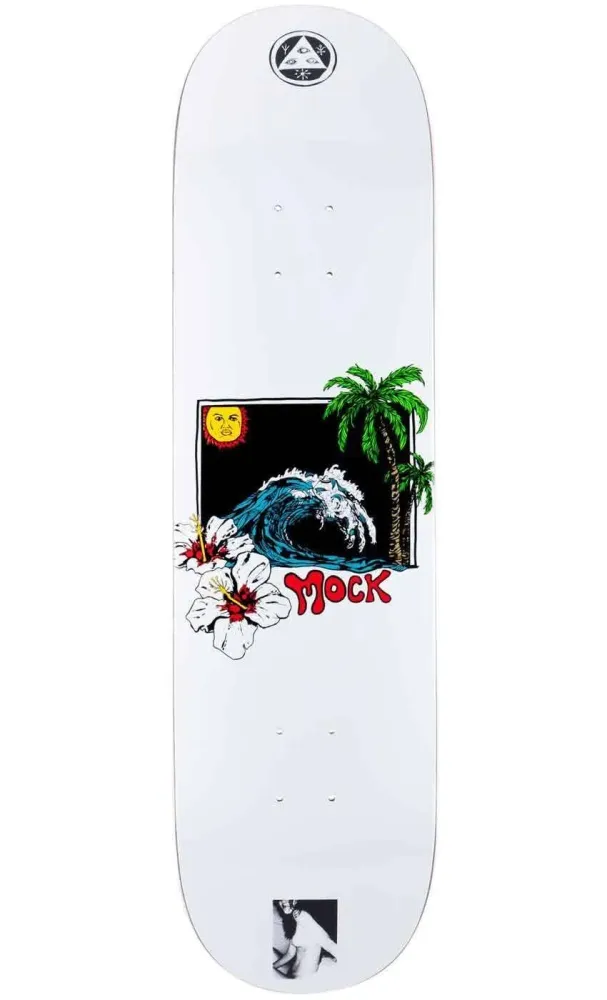 Welcome Mock Wave On Island 8.38 Deck White