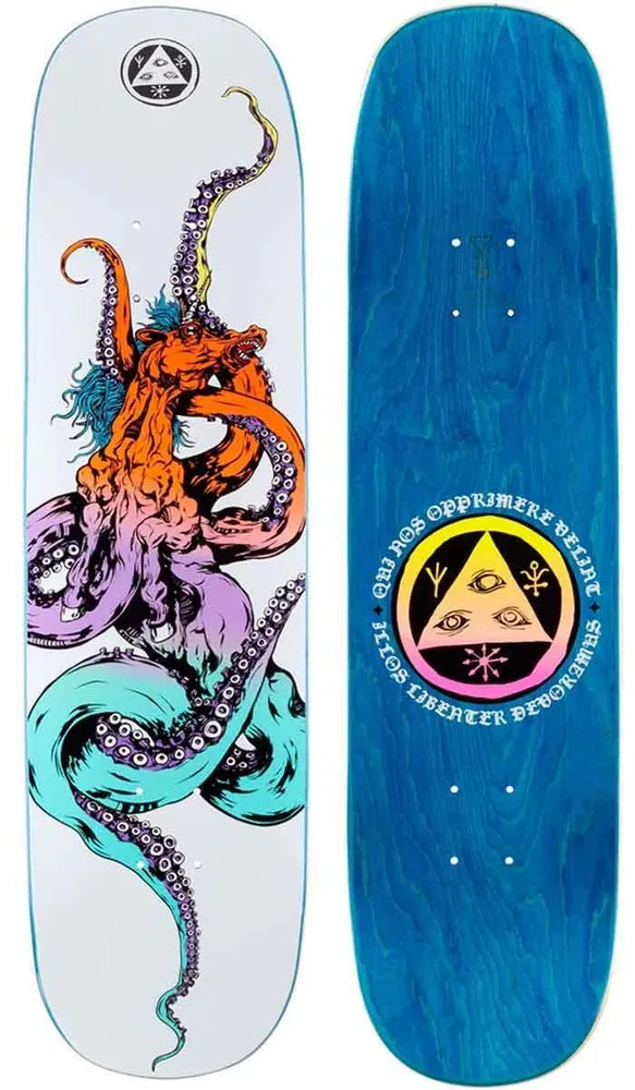 Welcome Seahorse 2 On Amulet 8.125 Deck White Prism