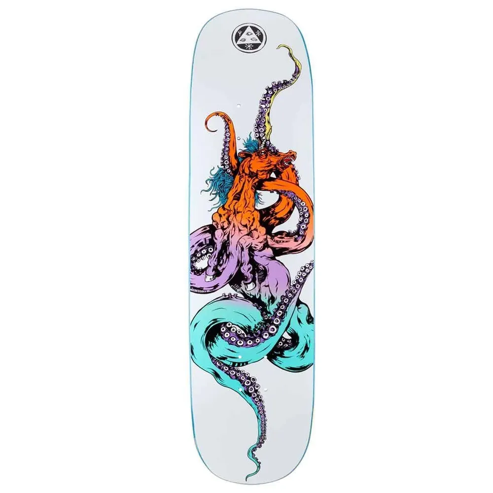 Welcome Seahorse 2 On Amulet 8.125 Deck White Prism
