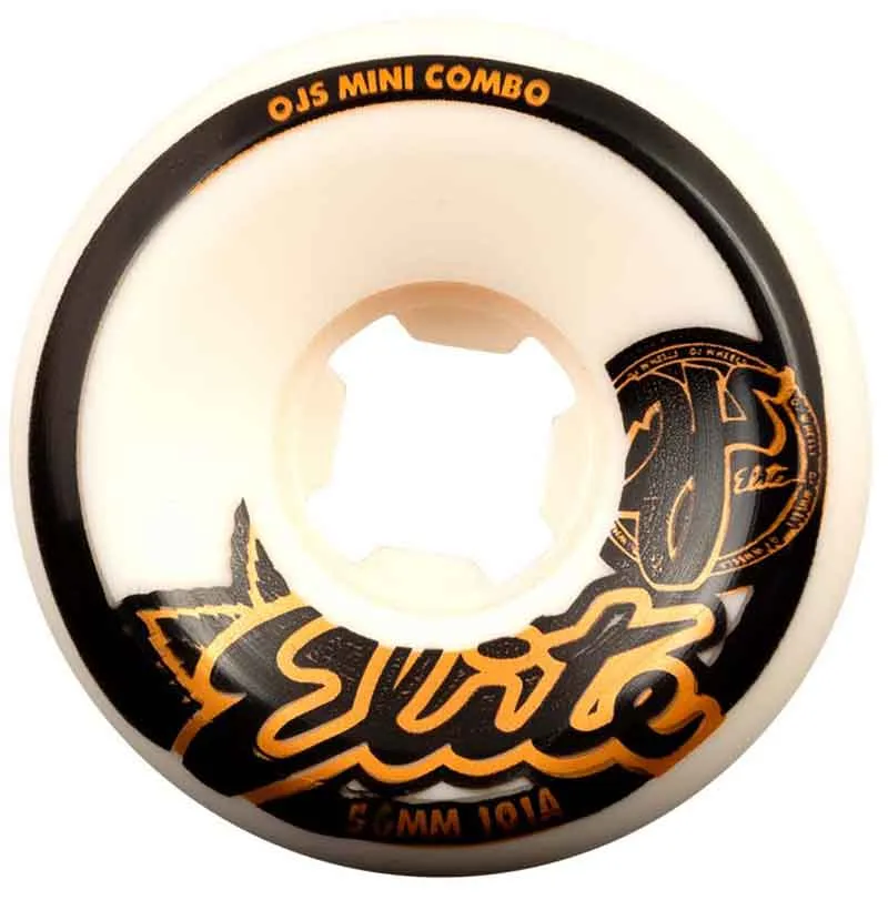 OJ Wheels 101a 53mm Elite White Mini Combo II Wheels
