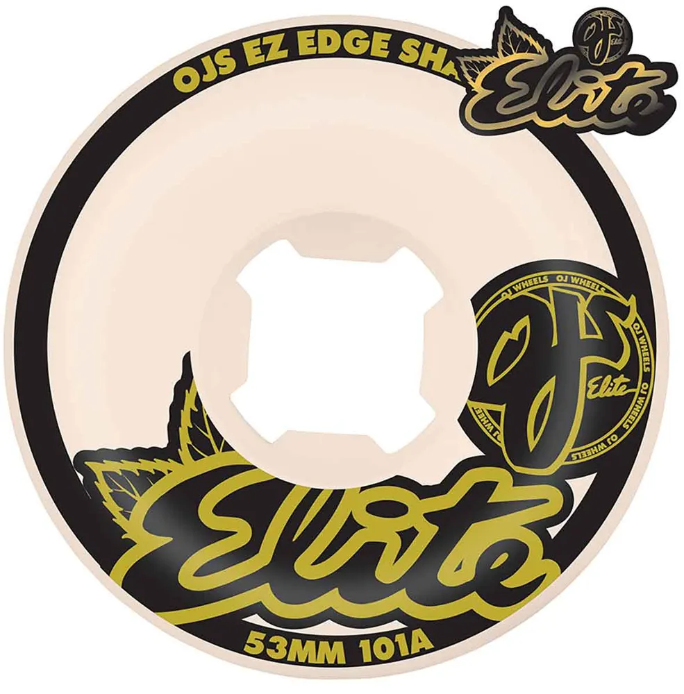 OJ Wheels Elite White EZ EDGE 101a 53mm Wheels