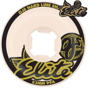 OJ Wheels Elite White Hardline 99a 53mm Wheels