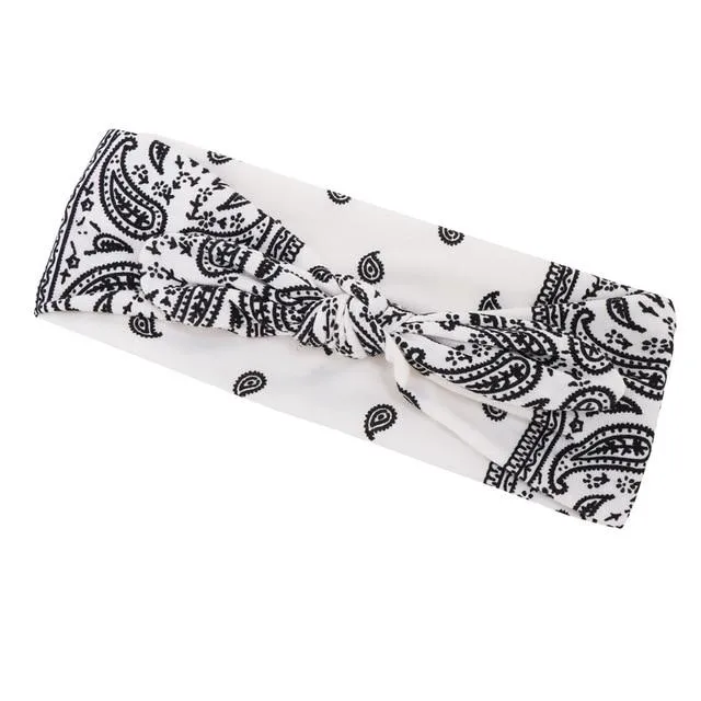 White Bandana Headband