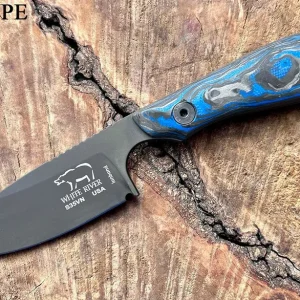 White River M1 Marbled CF/ Blue G10, Black, CPM-MagnaCut, Limited Edition 2023