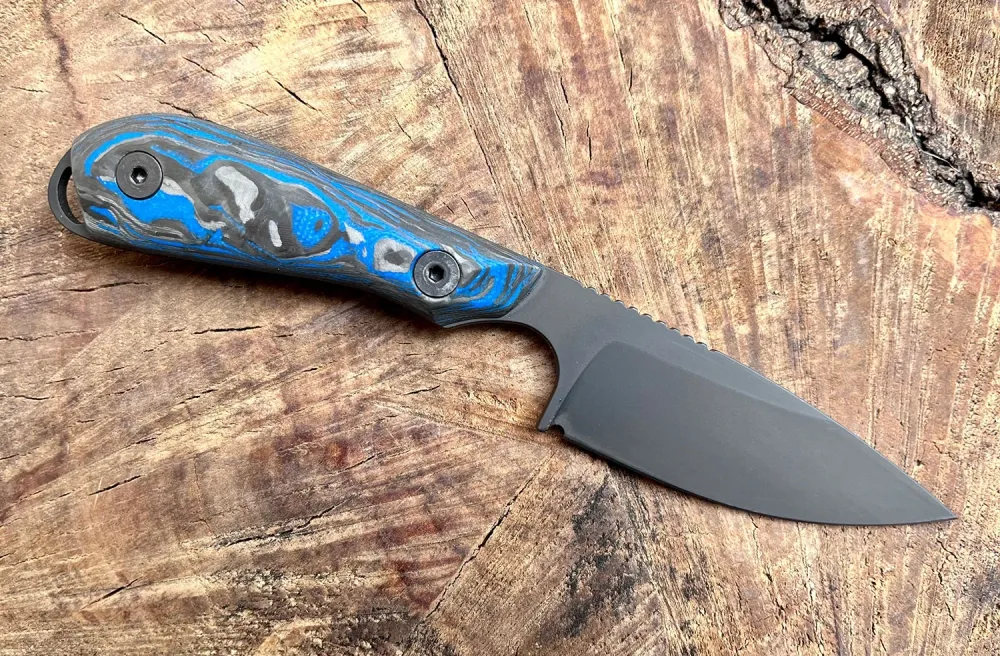 White River M1 Marbled CF/ Blue G10, Black, CPM-MagnaCut, Limited Edition 2023