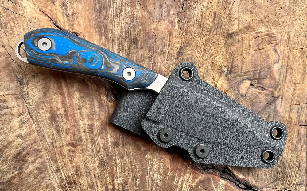 White River M1 Marbled CF/ Blue G10, Black, CPM-MagnaCut, Limited Edition 2023