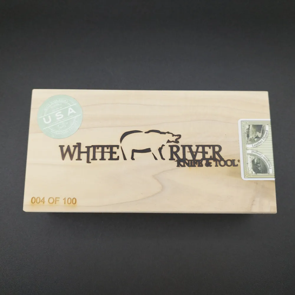 White River M1 Marbled CF/ Blue G10, Black, CPM-MagnaCut, Limited Edition 2023