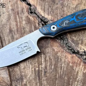 White River M1 Marbled CF/ Blue G10, CPM-MagnaCut, Limited Edition 2023