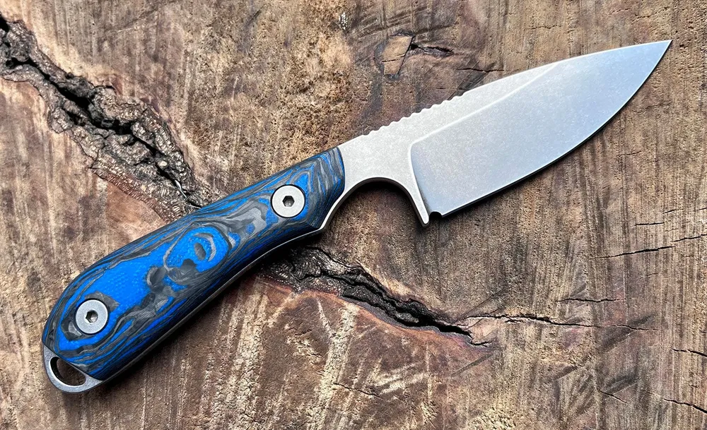 White River M1 Marbled CF/ Blue G10, CPM-MagnaCut, Limited Edition 2023