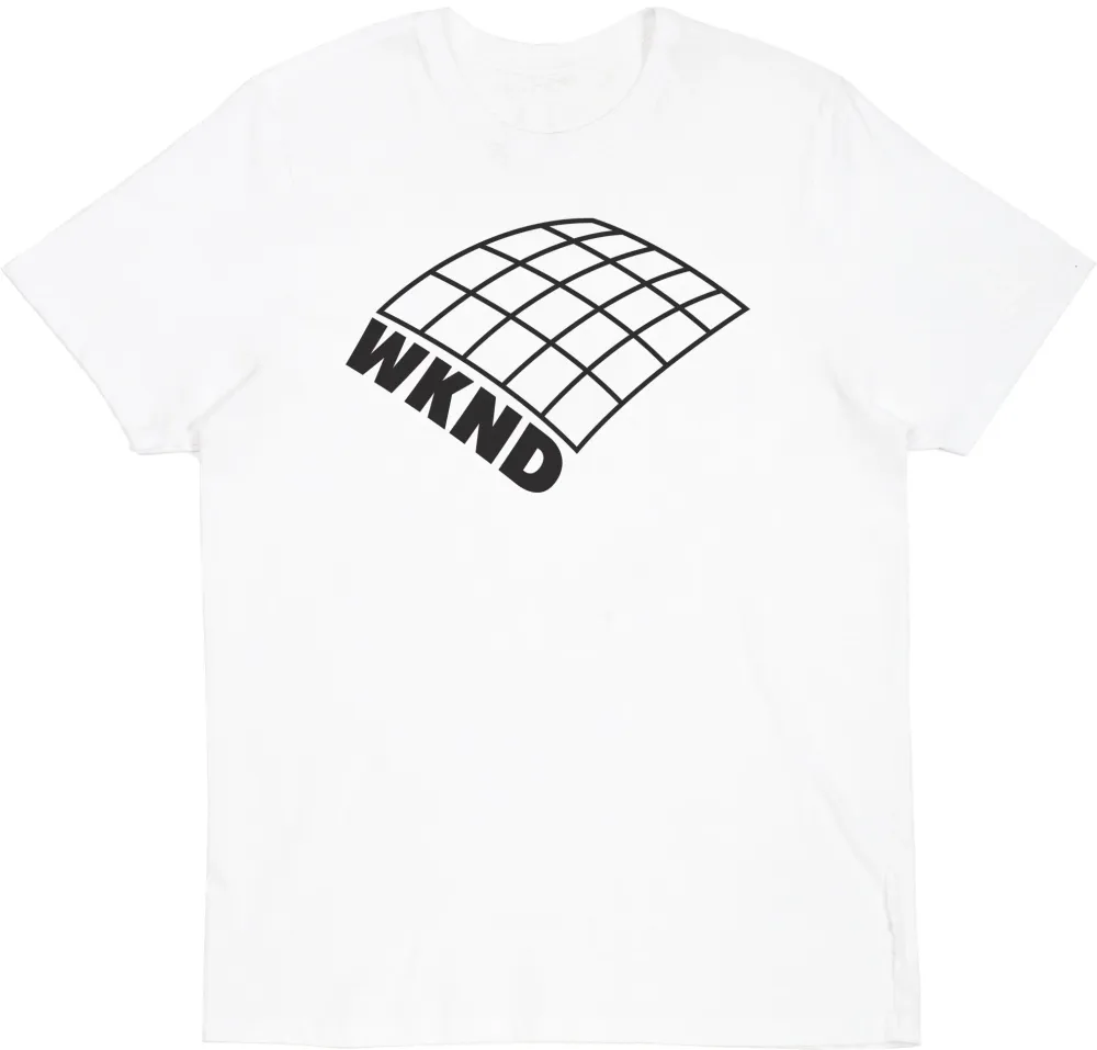 WKND On Plain Tee White