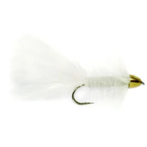 Woolly Bugger White mit Conehead Gold