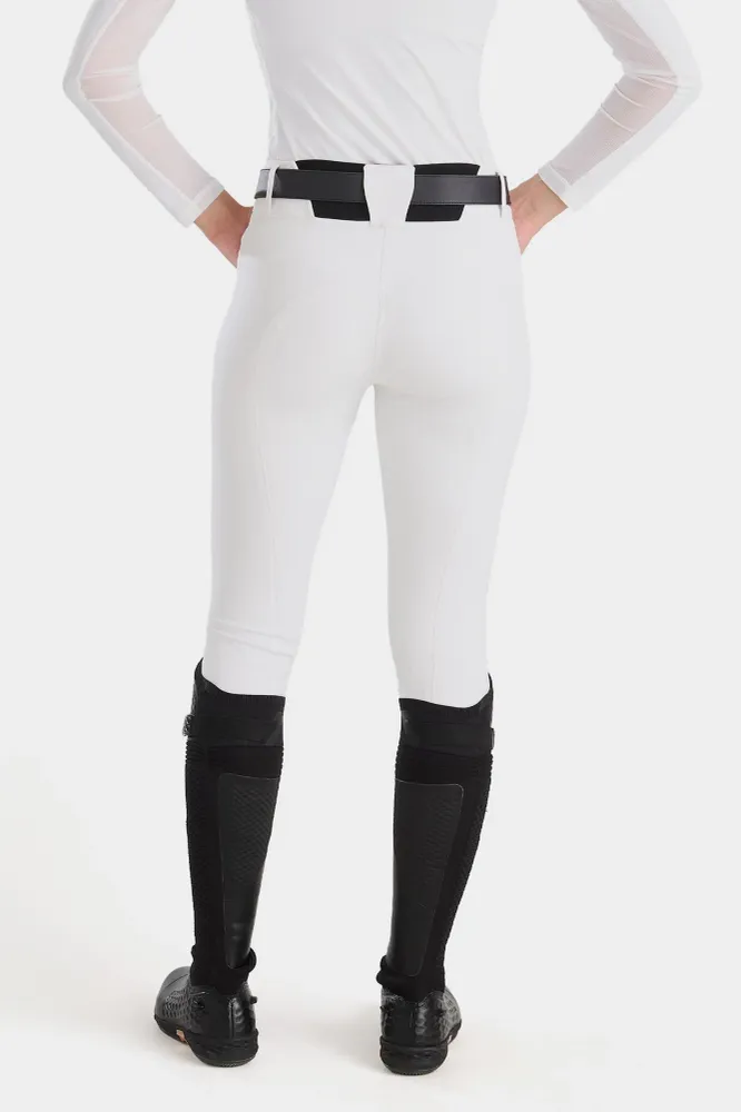 X-Prime Damen Reithose mit Vollbesatz White 32