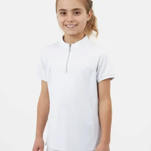 Young Rider Louisa Turniershirt mit Mesh White 146-152