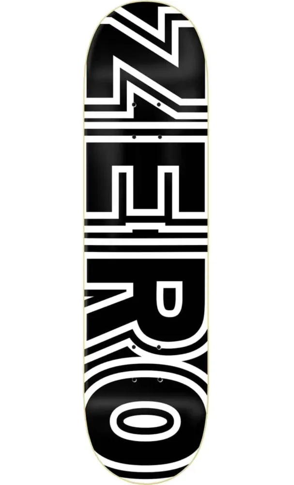 Zero Bold 8.5 Deck Black White