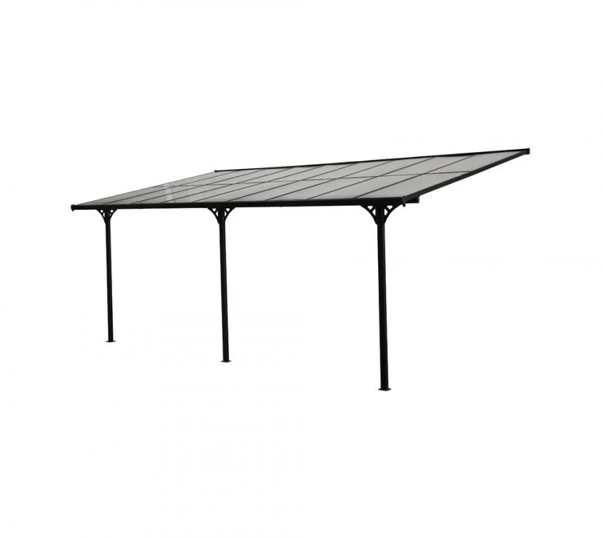 Aluminium Terrassenüberdachung Bruce schwarz 556x300 cm