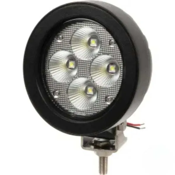 LED-Arbeitsleuchte, 40W, 3800lm, rund, weiß, 110x93x145mm, breitstrahlend, 4 LEDs, Kramp