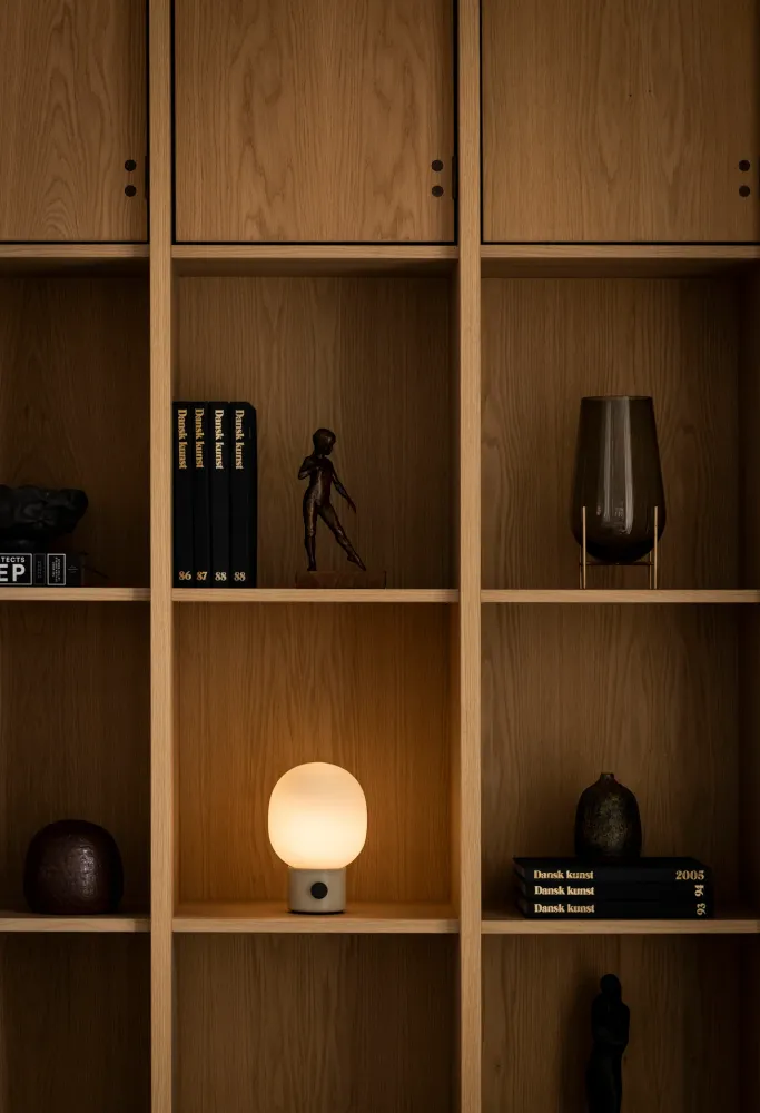 Tragbare Lampe JWDA cremefarben