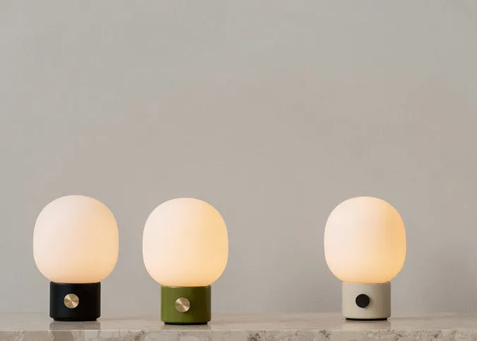Tragbare Lampe JWDA cremefarben
