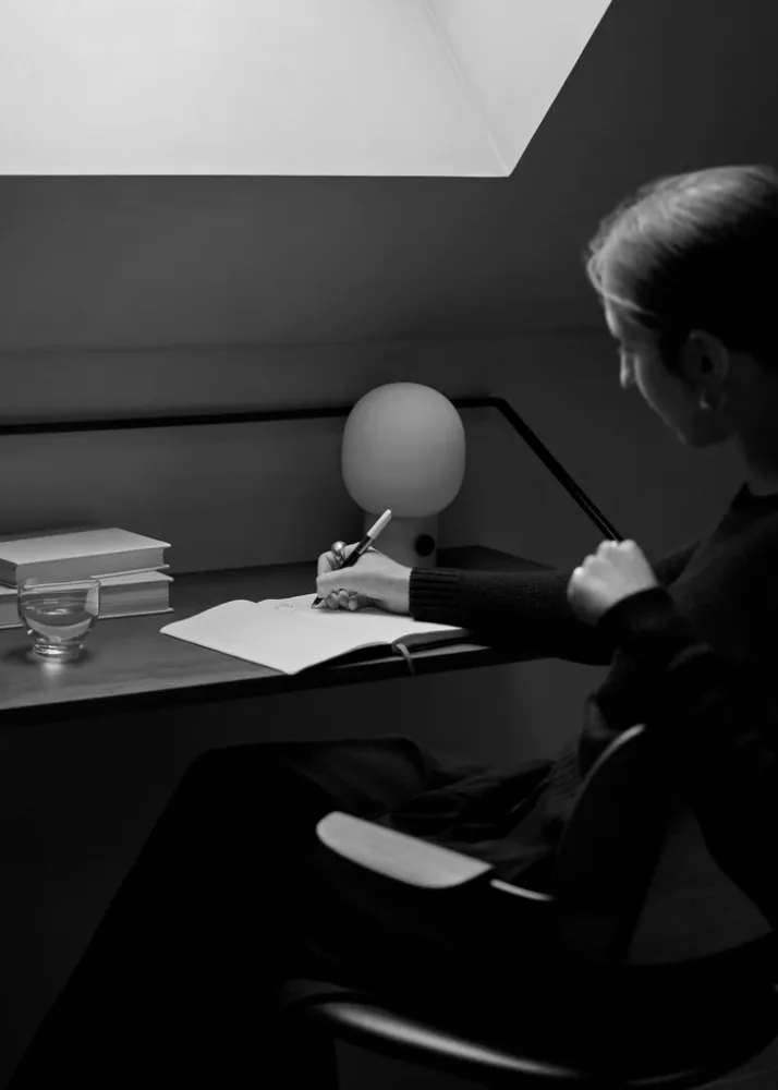 Tragbare Lampe JWDA cremefarben