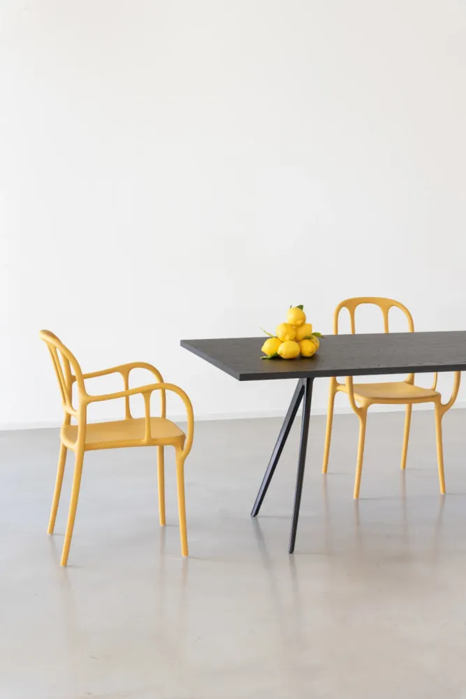 MILA Outdoor-Stuhl, gelb