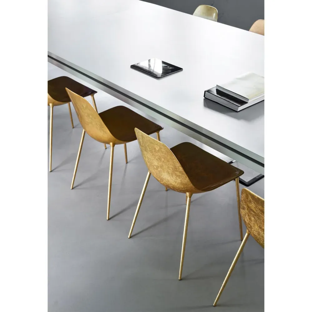 Stuhl MAMMAMIA poliertes Aluminium