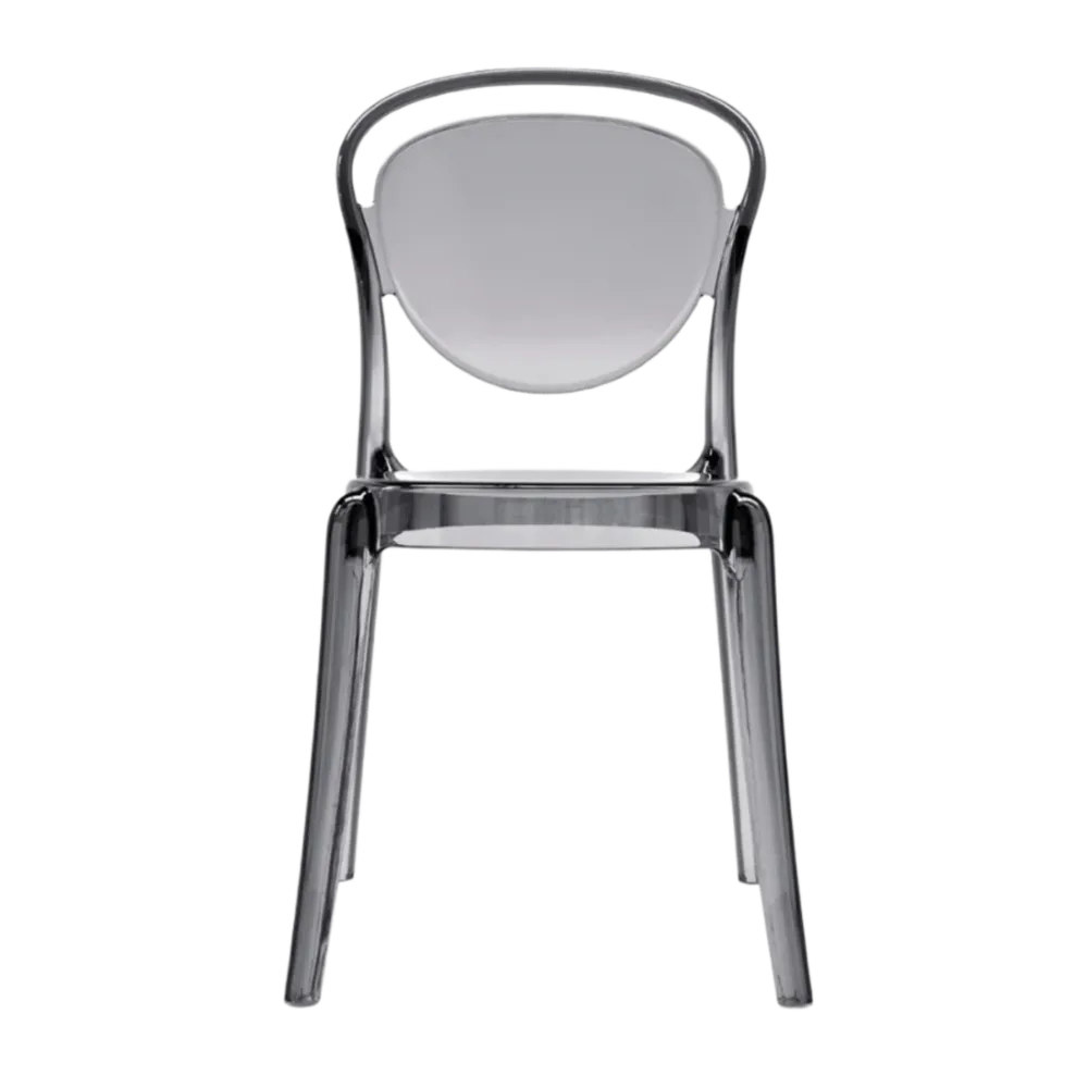 Stuhl PARISIENNE grau transparent