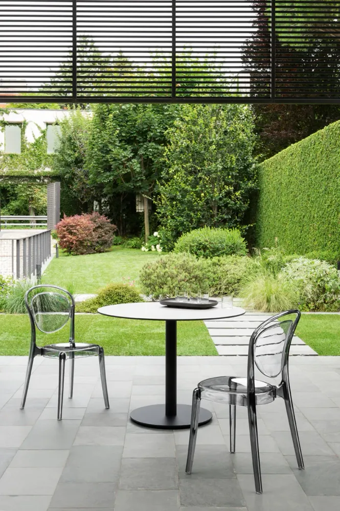 Stuhl PARISIENNE grau transparent