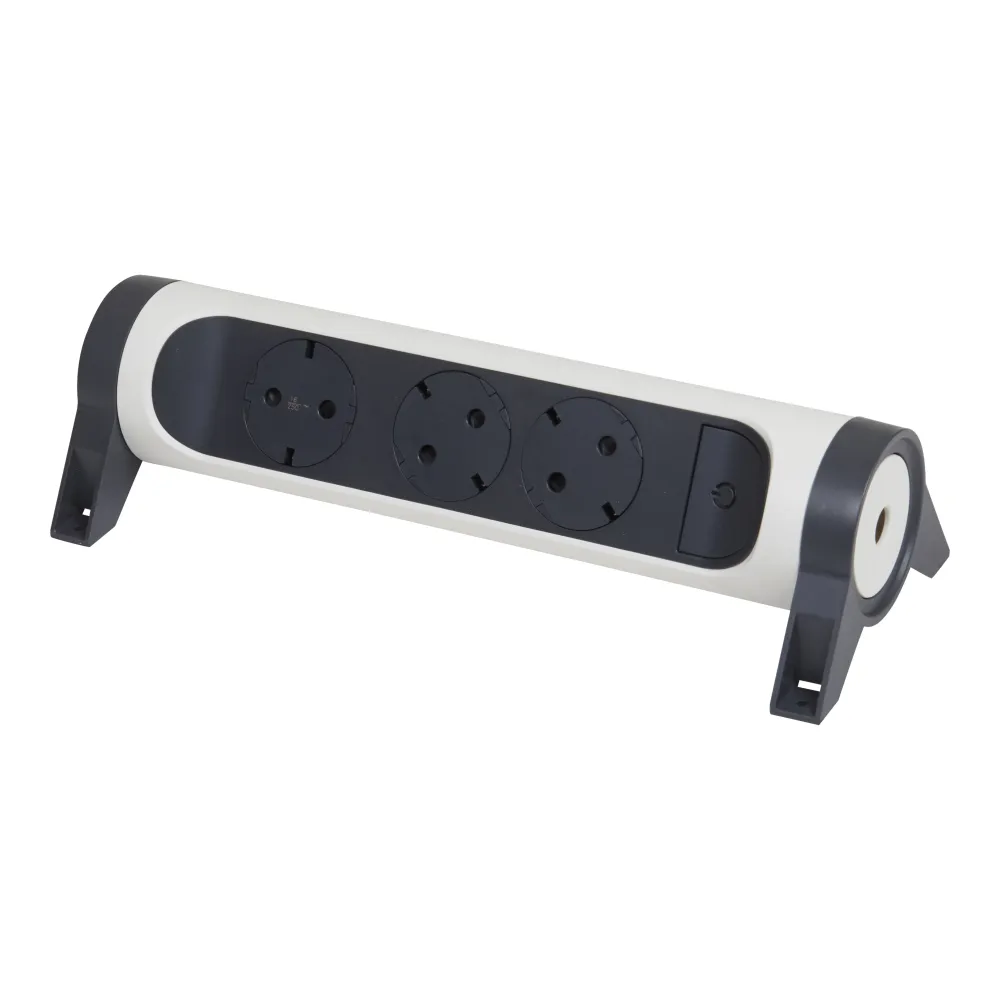 Legrand Premium 3x2P+ Buchse ohne Kabel Schwarz-Weiß (Europäische Steckdose) - 694543 [5 Stück]
