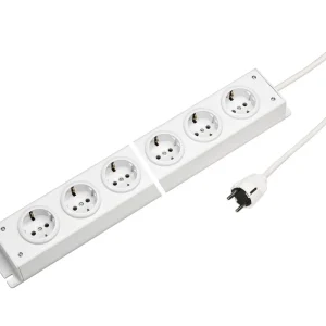Martin Kaiser Steckdosenleiste 5-Wege 90 Grad Erdung 1.5m Kabel (Europäische Steckdose) - 1002ZL5WS15 [10 Stück]