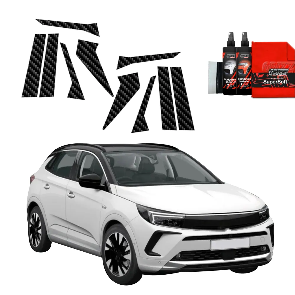 10in1 Kohlenstoff Schutzfolie für B-C-Säule - Opel Grandland (2021-2024)