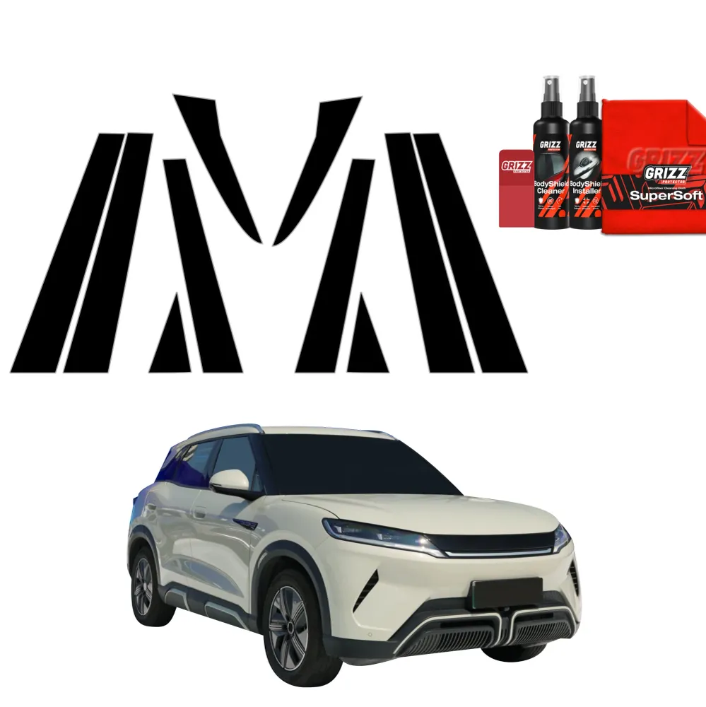 10in1 Schwarze schutzfolie für B-C-Säule - BYD ATTO 2 (2025-2026)