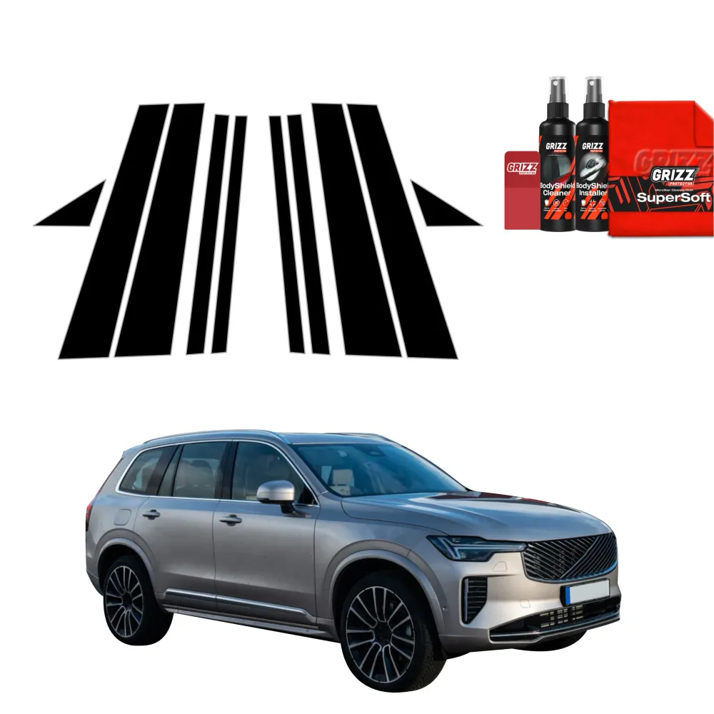 10in1 Schwarze Schutzfolie für B-C-Säule - Volvo XC90 (2026)