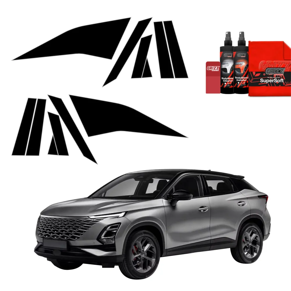 12in1 Schwarze schutzfolie für -B-C-Säule - OMODA 5 Facelift (2024-2026)